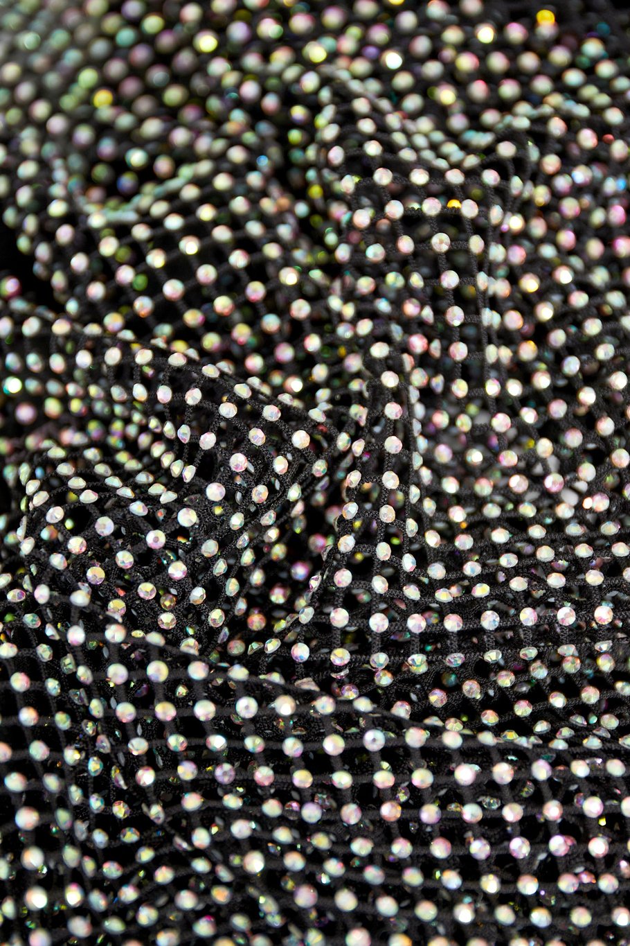 Glitzerndes Langarmshirt – Weiß – S Bild4